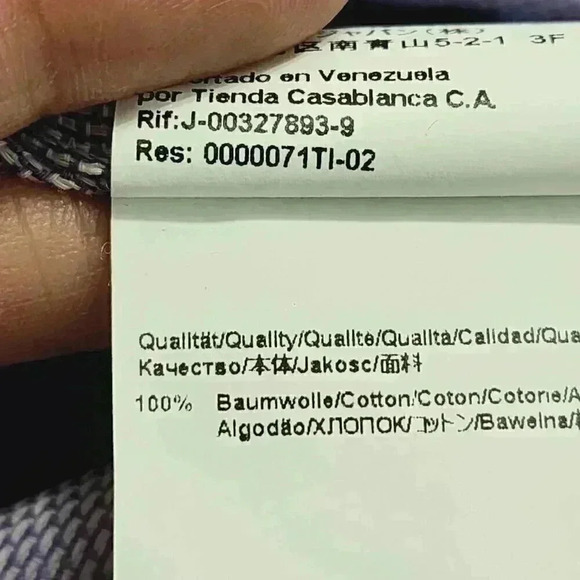 Hugo Boss Button down Long sleeve Dress Shirt Men's Size 16 Patterned 8959 - Picture 8 of 9